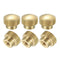 uxcell Knurled Thumb Nuts, 6Pcs M3 x D10mm x H8mm Brass High Head Blind Hole with Collar High Head Blind Hole Round Knobs Fasteners for 3D Printer...
