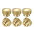 uxcell Knurled Thumb Nuts, 6Pcs M3 x D10mm x H8mm Brass High Head Blind Hole with Collar High Head Blind Hole Round Knobs Fasteners for 3D Printer...