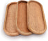 Samhita Mango Oval Wood Tray Set of 3 Perfect for Food Holder/BBQ, Serve Cheese, Sushi, Holiday Snacks, and More. (12" x 5" x 0.75")...