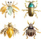 4 PCS Insect Brooches Lapel Pins Crystal Insect Themed Insect Brooches for Women...