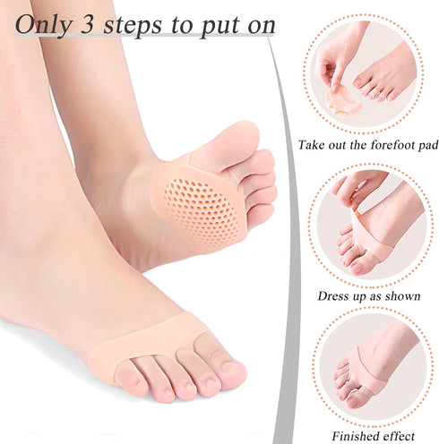Forefoot Metatarsal Pads for Women and Men,Soulful Solutions Ball of Foot Cushion Pads for Mortons Neuroma Callus Metatarsal Foot Pain Relief...