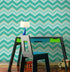 Y1332 Chevron Stripe Peel and Stick Wallpaper 17.7in x 9.8ft Vinyl Geometric Herringbone Self Adhesive Contact Paper Shelf Liner for Kids Room Fur...