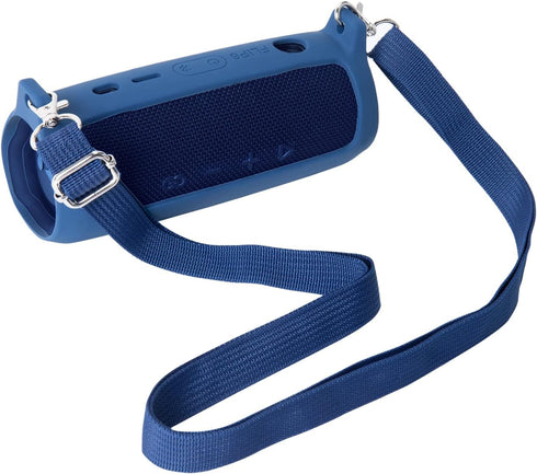 co2CREA Soft Silicone Case Replacement for JBL Flip 6 Portable Bluetooth Speaker (Blue Case)...