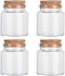 4PCS 50ml Small Empty Glass Bottle with Cork Stopper Storage,Small Glass Bottle Jars for DIY Art Crafts Projects Decoration Party Supplies and Wed...