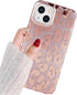 J.west Case Compatiable with iPhone 13 6.1 inch,Shiny Glitter Animal Leopard Print Pattern Exotic Pink Cheetah Design Soft TPU Slim Fit Protective...