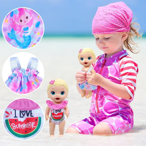 7 Sets Alive Baby Doll Clothes Outfit Dress for 10 Inch Baby Dolls 12 Inch Alive Baby Dolls...