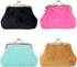 Honbay 4PCS Corduroy Fluffy Artificial Fur Candy Color Coin Purse Kiss Lock Change Purse Fashion Trinkets Pouch Small Women Wallet Clutch Purse...