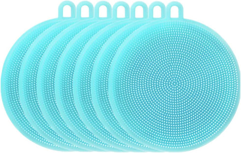 Silicone Dish Scrubber, Kitchen Sponges, Silicone Sponge,Dish Brush, Silicone Sponge Dish Sponges, Kitchen Sponge Double Sided Cleaning Sponges Ga...