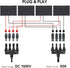 4 to 1 Solar Panel Connectors T Branch Connectors Cable Splitter Coupler 1 Male to 4 Female (M/4F) and 1 Female to 4 Male (F/4M) for Parallel Conn...