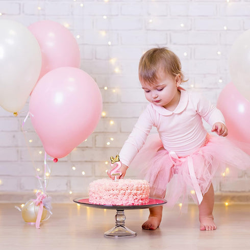 Nuanchu Pink Number 2 Candle Girl Happy Birthday Topper, for Birthday Cake Baking Celebration Reunions Anniversary Party Supplies...