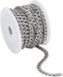 LiQunSweet 5m (16.4 Ft) Stainless Steel Unfinished Curb Chains Unwelded with Spool for Women Men Necklace Bracelet Jewelry Making - 9x6mm...