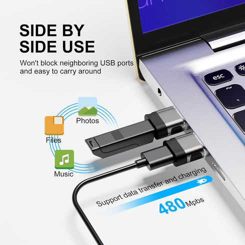 USB to USBC-C Adapter(6 Pack),USB to USB C Adapter,USB A to USB C Adapter,USB C Female to USB Male Adapter,USB Charger USB C Cable Connector for i...