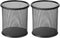 2 Pack Mesh Metal Pen Holder for Desk, 3.54×3.85IN Pencil Holder Workspace Organizers for School Office- Desk Accessories & Storage Products, Blac...