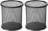 2 Pack Mesh Metal Pen Holder for Desk, 3.54×3.85IN Pencil Holder Workspace Organizers for School Office- Desk Accessories & Storage Products, Blac...