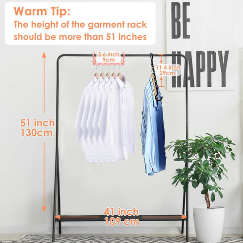 Closet Organizers and Storage, Sturdy Space Saving Hanger for Heavy Clothes, Upgraded Cascading Hangers, Magic Closet Organization Clothes Hangers...