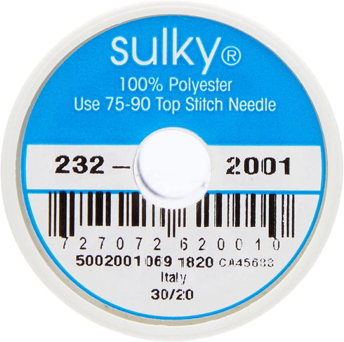 Sulky 232S-2001 Premium Invisible Thread for Sewing, 2200-Yard, Clear...