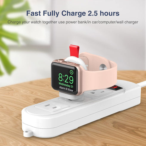 i.VALUX Travel Charger for Apple Watch, Portable Magnetic iWatch Wireless Charger, Cordless USB Fast Charging Compatible with Apple Watch Series 8...