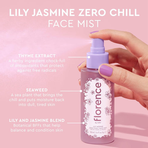 florence by mills Zero Chill Face Mist, Lily Jasmine, 3.4 oz/ 100mL...