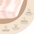 Crane Baby Soft Cotton Crib Mattress Sheet, Fitted Sheet for Cribs and Toddler Beds, Pink Tie-Dye, 28”w x 52”h x 9”d...