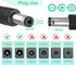 12V 2A AC Adapter 100-240V AC to DC 50-60Hz 12V DC transformer 12 Volt 2 Amps 24W Power Supply Converter with 5.5mm x 2.1mm/2.5mm Plug, for LED Li...
