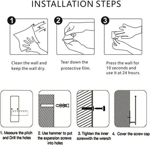 Pink Paper Towel Holder Kitchen Roll Holder, Paper Towel Holder - Self Adhesive or Drilling, Under Cabinet Pink Paper Towel Rack, Wall Mounted Pap...