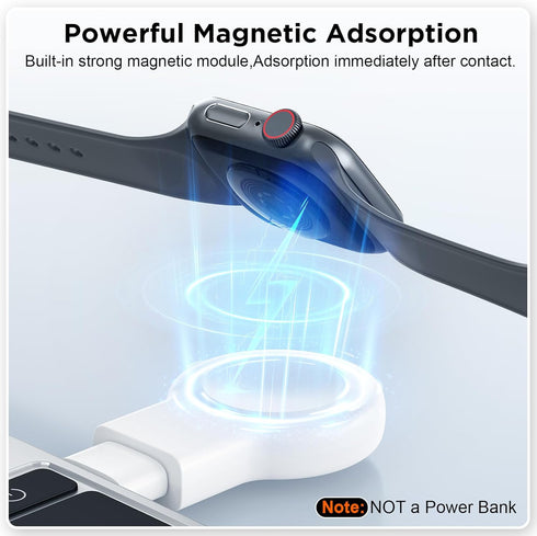 ???????? ?????????????? for Apple Watch Charger,Magnetic Portable iWatch Charger USB C&USB A Fast Wireless Charging Travel Battery Charger for iWa...