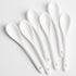 6PCS Porcelain White Coffee Spoons Espresso Spoons Tea Sauce and Desserts Ceramic Spoons...