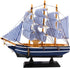 Dedoot Sailboat Model Decor, Wooden Sailing Boat Nautical Decor 7"x8" Model Ship for Ocean Theme Party and Room Decoration, Photo Props...