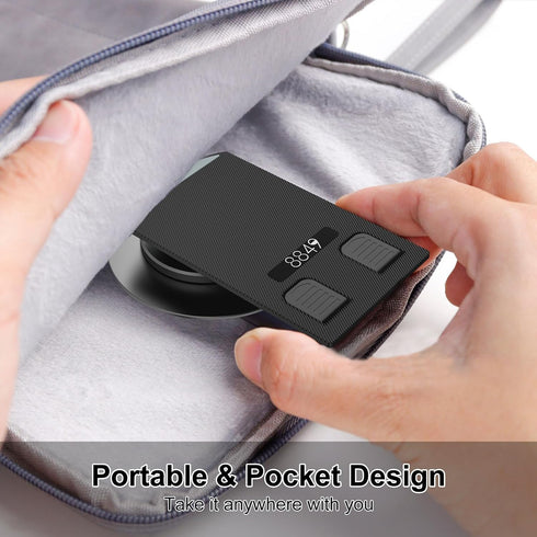 8849 Folding Phone Stand, Height Angle Adjustable Desktop Cell Phone Stand Holder for Desk, Anti-Slip Foldable Desk Phone Holder Compatible for iP...