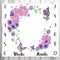 Baby Age Blanket Purple Floral Butterfly Baby Monthly Milestone Blanket Newborn Photo Baby Memory Blanket for Girls 48x40 Inch Baby Growth Chart S...
