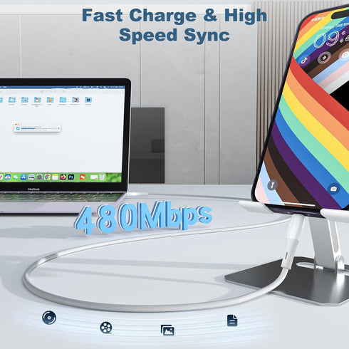 iPhone Charger Apple MFI Certified 3 Pack Lightning Cable 6 FT Fast Charging iPhone Charger Cord iPhone Charging Cable Compatible with iPhone 14/1...