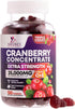 Cranberry Gummies - Urinary Tract Health Gummy + Vitamin C - 25,000mg - Triple Strength Cranberry Concentrate Extract Supplement Pills, Ultimate P...