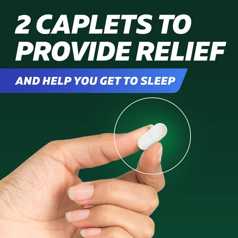 Excedrin PM Sleep Aid with Headache Relief Caplets for Nighttime Headaches and Sleeplessness - 100 Count...