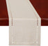Grelucgo Handmade Hemstitched Polyester Rectangle Table Runners and Dresser Scarves, Beige 14x54 inch...