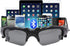 Wireless Bluetooth MP3 Sunglasses Polarized Lenses Music Sunglasses Stereo Headphone for iPhone Samsung Most Smartphone or PC (Black-Gray)...