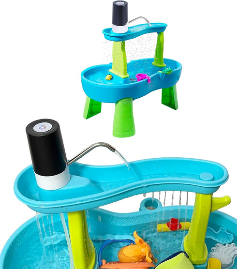 Water Table Pump, Summer Water Pump for Kids Water Table, Water Table Accessories, Outdoor Water Game Toys (Work Continuously for 3 Hours)...