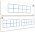 SCRIBBLEDO Dry Erase Ten Frame Board - 4" x 12" Double Sided Dry Erase Boards for Kids to Visualize and Practice Base 10 Number Concepts - Math Pr...