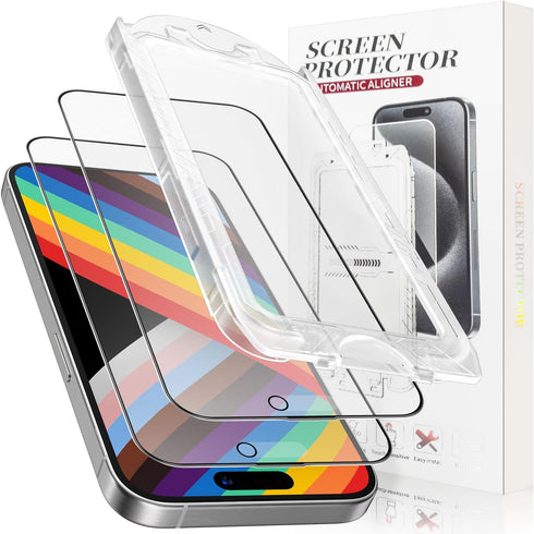 imluckies 2 Pack Matte Screen Protector for iPhone 15 Pro Max, Anti-Glare & Anti Fingerprint, Dynamic Island Compatible, Easy Install 6.7", Anti B...