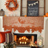 DoubleWood 20"x60" Thanksgiving Decor Fireplace Scarf Fireplace Cloth Pumpkin Lace Table Runner Fall Runner Mantle Scarves Cover for Thanksgiving ...