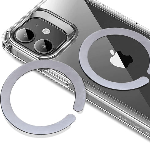 6 PCS Adhesive Metal Ring Stickers for Phone Case for Magsafe Sticker Case Thin Converter for Upgrade iPhone 12 13 14 Pro Max Mini Series Ordinary...