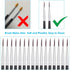 Miniature Detail Paint Brushes, Anezus 30 Pcs Paintbrushes Small Watercolor Artists Paint Brushes for Acrylics Oil Model Craft Nail Detail Paintin...
