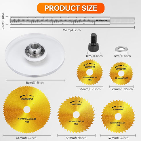 Inside Pipe Cutter for PVC Pipe, Cutter Tool Set with Scale Adjustable Depth Gauge, 5PCS Saw Blades and Hex Shank, Internal Plastic ABS Pipe Cutte...