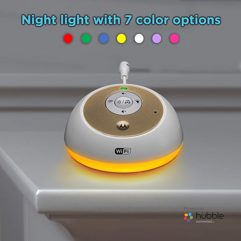 Motorola MBP163CONNECT Audio Baby Monitor - Wireless WiFi Smart Device for Toddlers, Infants, Nursery - with 10 Soothing Sounds, Lullaby, Audioboo...
