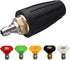 M MINGLE Turbo Nozzle for Pressure Washer, Rotating Nozzle and 5 Tips, 1/4 Inch Quick Connect, 3600 PSI, Orifice 3.0...