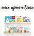 Huray Rayho Once Upon a Time Wood Sign Nursery Wall Decor Words Art Hanging Decor for family Bookshelf, Reading Nook, Daycare, Classroom - Baby Sh...