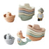 Mud Pie Children's Stacking Boat Set, Pirate...