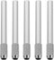 TEHAUX 5pcs Pencil Extenders, 4inch Stainless Steel Pencil Lengthener Adjustable Charcoal Pencil Stand Pen Sleeve Extender Pencil Extender Holder ...