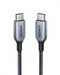 Anker 765 USB C to USB C Cable (140W 3ft Nylon), USB 2.0 Fast Charging Type C Cable for iPhone 15/15Pro/15Plus/ 15ProMax, MacBook Pro 2021, iPad P...