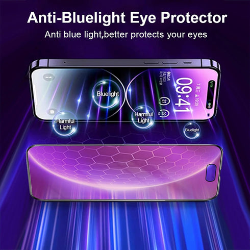 2 PACK Compatible with iPhone 15 Pro Compatible with iPhone 15 Privacy Screen Protector Gradient colorful 25 Degree Anti Spy Tempered Glass Anti B...