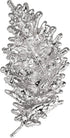 EVER FAITH Gala Round Austrian Crystal Brooch Pin, Vintage Inspired Leaf Marquise Brooch for Women...